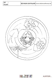 Mandala boyama sayfaları